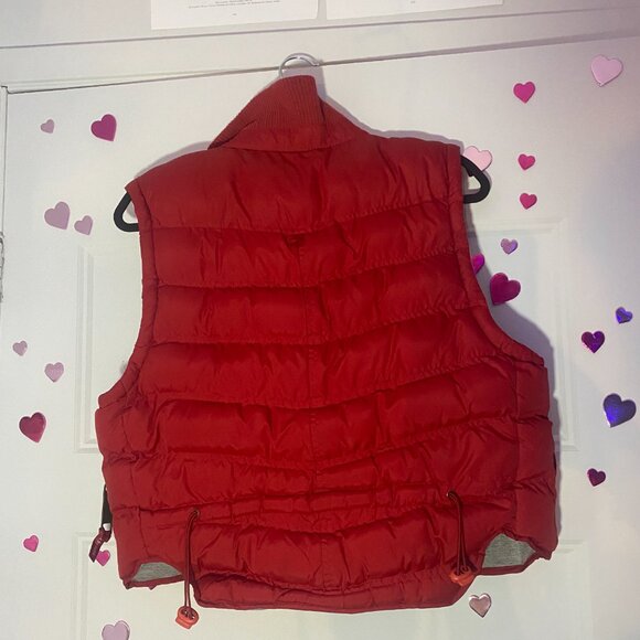 Red Puffer Winter Vest - Picture 2 of 8